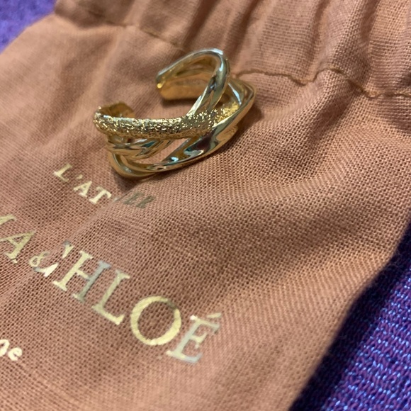 Sz 6 L'Atellier Paris Emma & Chloe Gold Ring - Picture 6 of 16